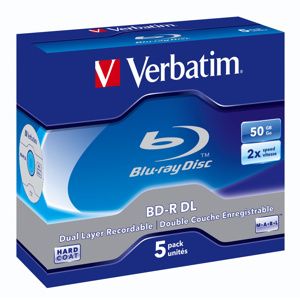 BD-R DL Verbatim 50GB  6x Scratchguard Plus 5ks/bal