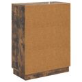 vidaXL Servírovacia skriňa so zásuvkou Dymový dub 66 x 34,5 x 87 cm