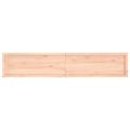 vidaXL Stolová doska 200x40x(2-4) cm neošetrený dubový masív