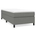 vidaXL Posteľný rám s boxspringom tmavosivá 80x200 cm látka