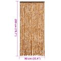 vidaXL Záves proti muchám okrovo-biely 90x200 cm ženilka