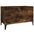 vidaXL Skrinka na platne dymový dub 74,5x38x48 cm kompozitné drevo