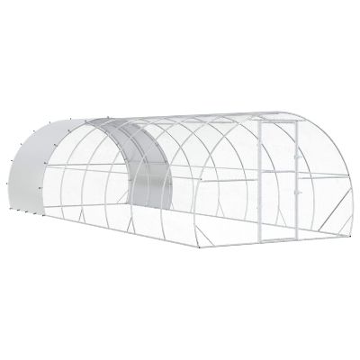 vidaXL Kurník pre kurčatá Strieborná 800 x 300 x 200 cm