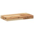 vidaXL Plávajúce police 2 ks 60x20x4 cm olejom sfarbené masívne drevo akácia