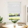 vidaXL plisovaná roleta biela 75x150 cm Šírka látky 74,4 cm