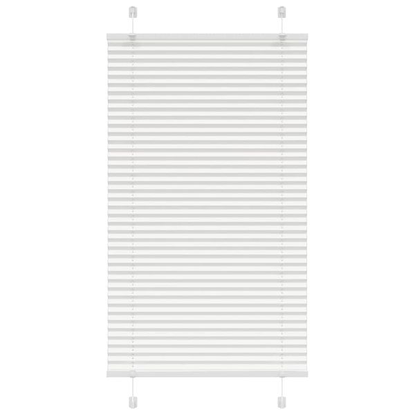 vidaXL plisovaná roleta biela 75x150 cm Šírka látky 74,4 cm