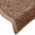 vidaXL Schodové rohože 15 ks 65x24x4 cm hnedé polkruhové veľké
