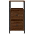 vidaXL Nočné stolíky 2 ks hnedý dub 30x60x60 cm kompozitné drevo