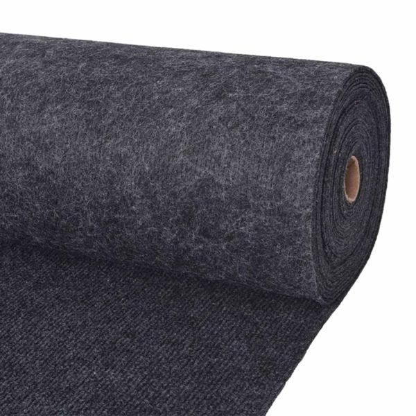 vidaXL Koberec Antracitová 1,2 x 10 m Polyester