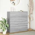 VidaXL Príborník Grey Sonoma 100x35x99 cm Engineered Wood