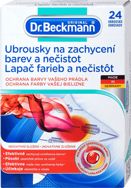 DR. BECKMANN Lapač farieb a nečist.s mikrovl. 29g, 24ks