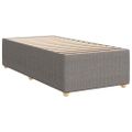 vidaXL Boxspring posteľ s matracom sivohnedý 100x200 cm látka