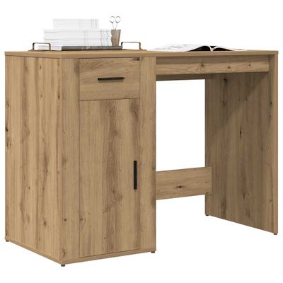 vidaXL Stôl dub artisan 100x49x75 cm kompozitné drevo