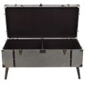 vidaXL Konferenčný stolík, MDF a hliník, 102x51x47,5 cm