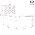 vidaXL Posteľ boxspring s matracom Svetlosivá 120 x 200 cm Látka