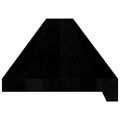 vidaXL Okenný parapet 2 ks hnedočierná 160x20x2 cm dubový masív
