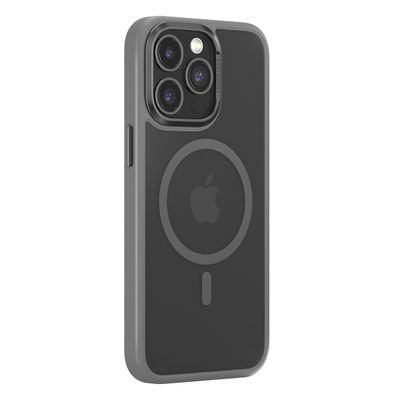 Puzdro Comma Joy Elegant Mag pre iPhone 15 Plus sivá