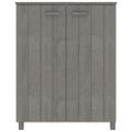vidaXL Skrinka na topánky HAMAR, svetlosivá 85x40x108 cm, borovica