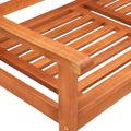 vidaXL 2-miestna záhradná lavica s vankúšom 120 cm eukalyptový masív