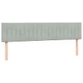 vidaXL Box Spring Posteľ s matracom Svetlosivá 180x220 cm Zamat
