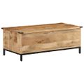 vidaXL Konferenčný stolík so zásuvkami 110x50x40 cm mangovníkový masív