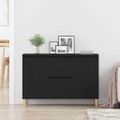 vidaXL Servírovacia skriňa Čierna 102 x 35 x 60 cm Kompozitné drevo