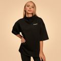 Dámske tričko Oversized Bliss Black - BeastPink, veľkosť S, veľkosť oblečenia S