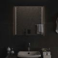 vidaXL LED kúpeľňové zrkadlo 60x60 cm