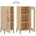 vidaXL Komoda dub sonoma 34,5x34x90 cm spracované drevo