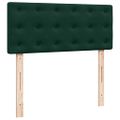 vidaXL Posteľný rám boxsping s matracom tmavozelený 120x200 cm zamat