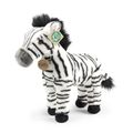 Plyšová zebra stojaca 30 cm ECO-FRIENDLY