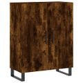 vidaXL Vysoká skrinka dymový dub 69,5x34x180 cm spracované drevo