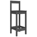 vidaXL 5-dielna záhradná barová súprava sivá borovicový masív