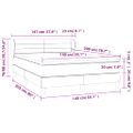 vidaXL Boxspring posteľ s matracom zelená 140x200 cm látka