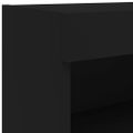 vidaXL TV nástenné skrinky s LED svetlami 2 ks čierne 60x30x40 cm