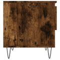 vidaXL Konferenčný stolík dymový dub 50x46x50 cm kompozitné drevo
