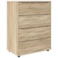 vidaXL Úložné skrine 80 x 48 x 105 cm Kompozitné drevo Sonoma dub