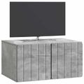 vidaXL Nástenná TV skrinka Nástenný Betónovo sivá 59,5 x 41 x 30 cm