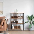 vidaXL Regál na knihy 6 úrovní 82 x 32 x 112 cm Kompozitné drevo