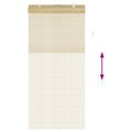 vidaXL Roleta Prírodná 90 x 220 cm Bambus