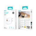 Sieťová nabíjačka BWOO CDA182 QC 38W 1x USB-A + 1x USB-C biela