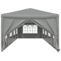 vidaXL Párty stan 1200 x 300 x 255 cm Svetlosivá PE a oceľ