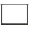 vidaXL Nohy k jedálenskému stolu v tvare U, 3 ks, antracitové, 100 x (72-73) cm, oceľ