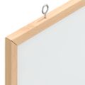 vidaXL Magnetická biela tabuľa s rámom z masívneho borovicového dreva 100 x 55 cm