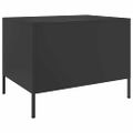 vidaXL Konferenčný stolík čierny 68x50x50,5 cm oceľ