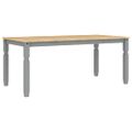 vidaXL Jedálenský stôl Corona sivý 180x90x75 cm borovicový masív