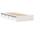 vidaXL Rám postele Biela 100 x 200 cm Masívne borovicové drevo