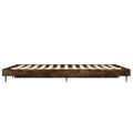 vidaXL Posteľný rám bez matraca dymový dub 140x190 cm kompozitné drevo