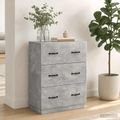 vidaXL Zásuvkový kabinet Betónovo sivá 66 x 34,5 x 87 cm
