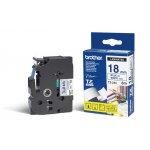 TZE-243, biela/modrá, 18mm